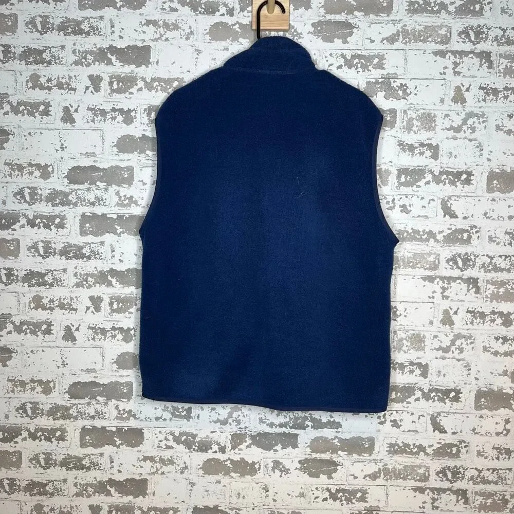 Patagonia | mens blue sherpa synchilla vest